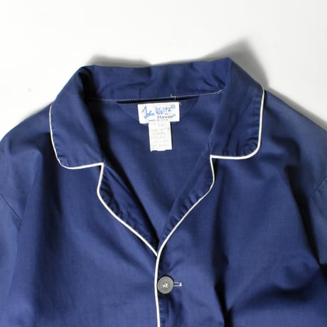 USED 70-80'S "JOHN WEITZ" COTTON PAJAMA SHIRT
