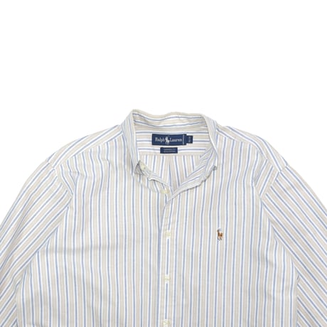 USED "POLO RALPH RAUREN" STRIPE B.D. SHIRT