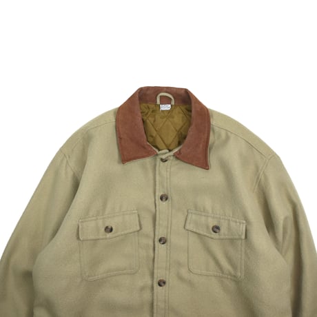 USED  UNKNOWN FAKE WOOL QUILTING SHIRT  JACKET