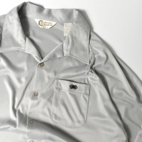 USED 70’S "CALIFORNIA CASUALAIRE" OPEN COLLAR SHIRT