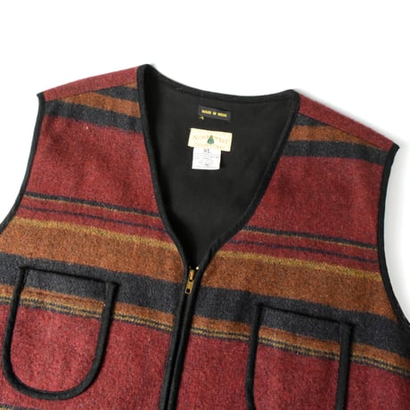 USED 90’S "NORTHWEST" NATIVE BORDER WOOL VEST