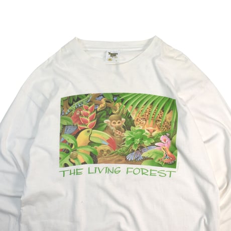 USED 90’S "THE LIVING FOREST" L/S T-shirt