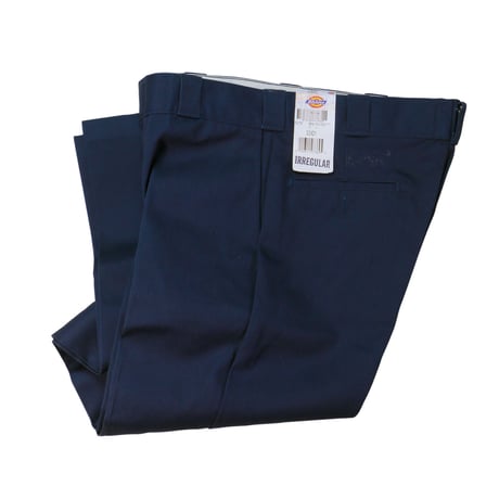 90'S DICKIES 874 FLAT FRONT PANT  / NAVY / IRREGULAR