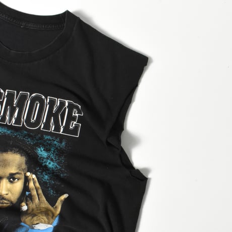 USED "POP SMOKE" CUT OFF T-shirt