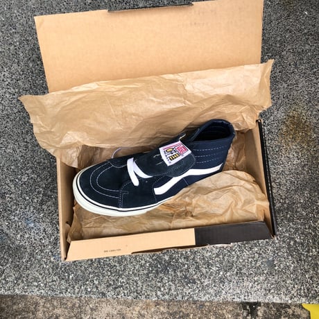 LATE 90'S DEAD STOCK VANS "SK8-HI" NAVY / WHITE