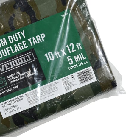 "EVERBILT" CAMOUFLAGE TARP