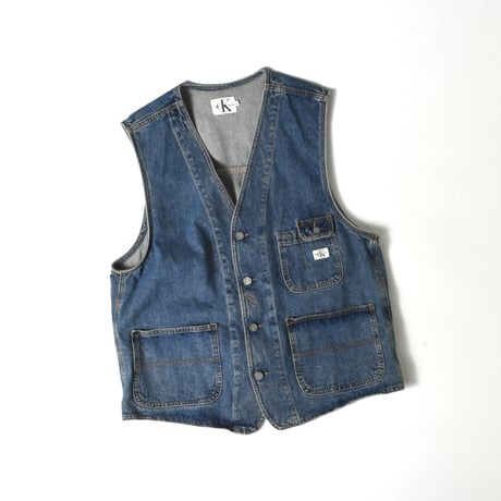 USED 90'S "CALVIN KLAIN JEANS" DENIM VEST