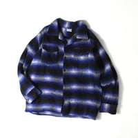 VINTAGE 50-60'S "POPULAR" WOOL OMBRE SHIRT