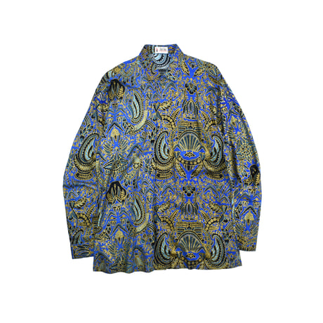 USED "MAN MAN" PRINTED BATIK PATTERN SHIRT