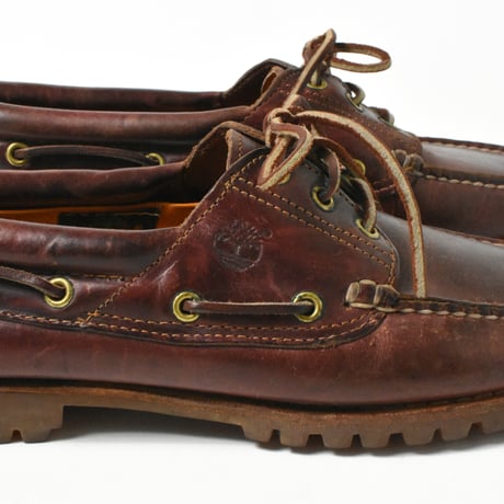 USED "TIMBERLAND" 3 EYE BOAT SHOES