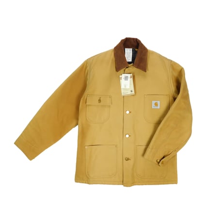DEAD STOCK "CARHARTT" DUCK CHORE COAT BLANKET LINED