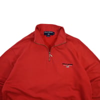 USED 90'S "POLO SPORT" HALF ZIP SWEAT