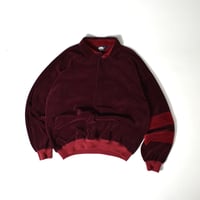 USED 90'S "KNIGHTSBRIDGE" VELOR POLO PULLOVER