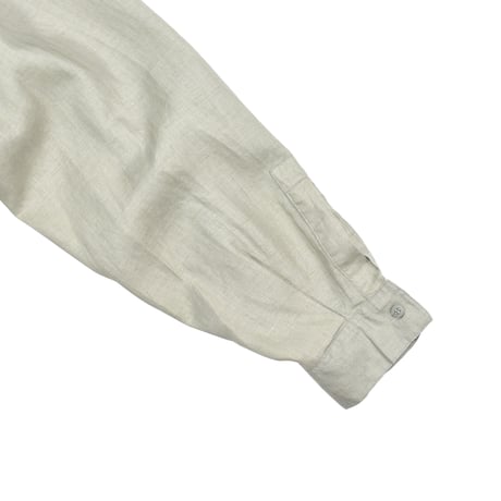 NOS "GOOUCH" NO-COLLAR LINEN SHIRT
