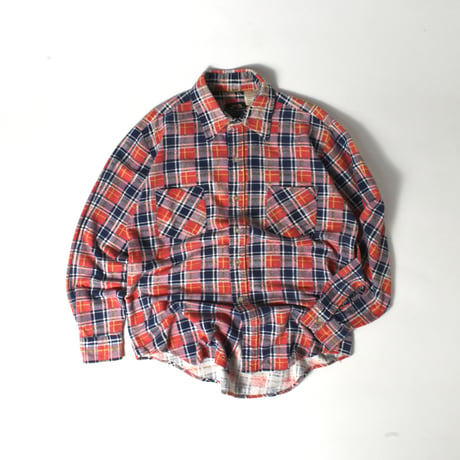 USED 70-80'S "FRUIT OF THE LOOM" FLANNEL SHIRT