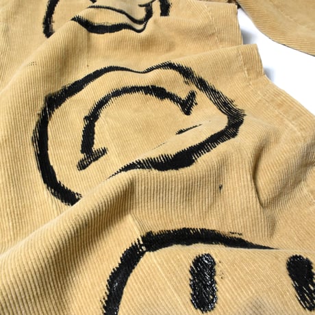 VINTAGE 60'S HAND PAINT CORDUROY PANTS