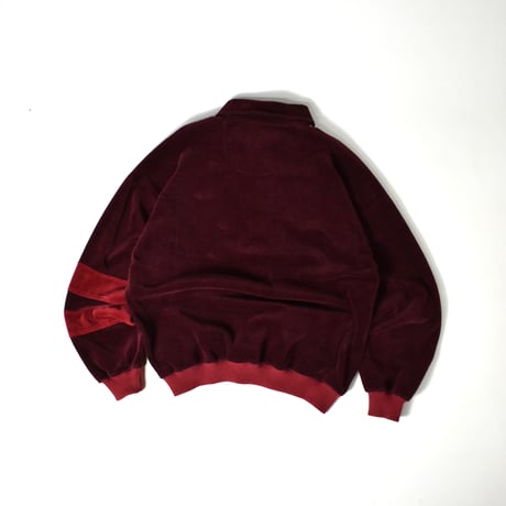 USED 90'S "KNIGHTSBRIDGE" VELOR POLO PULLOVER