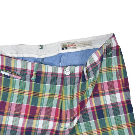 USED "INDIA MADRAS FROM RALPH LAUREN" PLAID SHORT