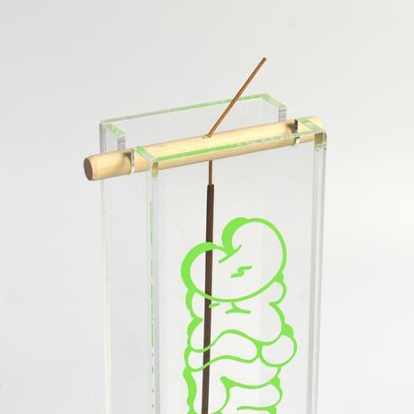 DDQS "BUBBLE LETTER" ACRYLIC INCENSE BURNER "SHROOM"