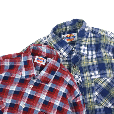 USED 80'S "DICKIES" FLANNEL SHIRT