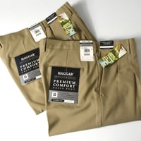 NOS "HAGGER / PREMIUM COMFORT" 2-TUCK DRESS PANTS