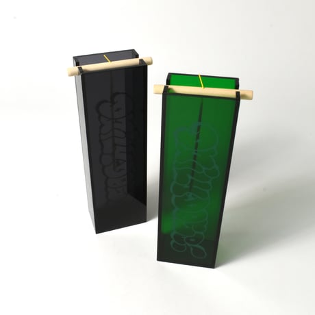 DDQS "BUBBLE LETTER" ACRYLIC INCENSE BURNER