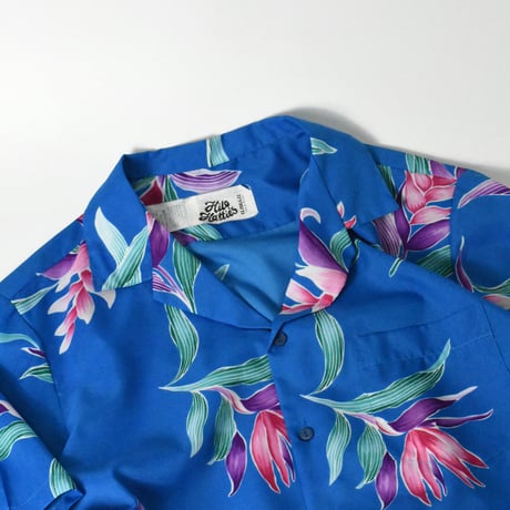 USED 70’S "HILO HATTIE’S" POLY ALOHA SHIRT