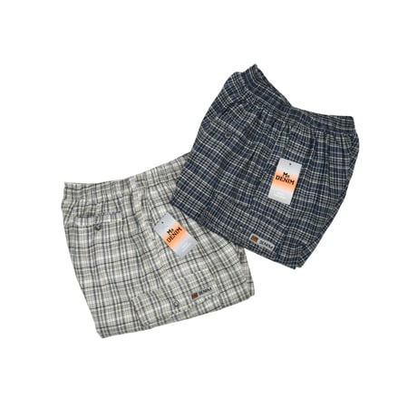"MR.DENIM" EASY CHECK CARGO SHORTS