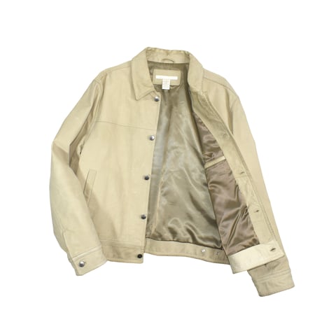USED "PERRY ELLIS" LEATHER JACKET