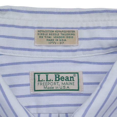 80'S L.L.BEAN STRIPE BD L/S SHIRT
