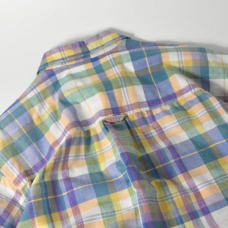 USED 90’S "EDDIE BAUER" PLAID S/S SHIRT