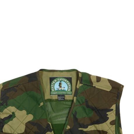 USED "MASTER SPORTSMAN RUGGED OUTDOOR GEAR" CAMOUFLAGE VEST