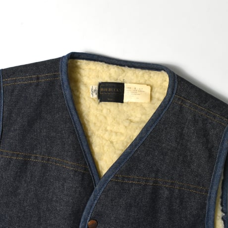 USED 70-80'S "ROEBUCKS / SEARS" BOA LINER DENIM VEST