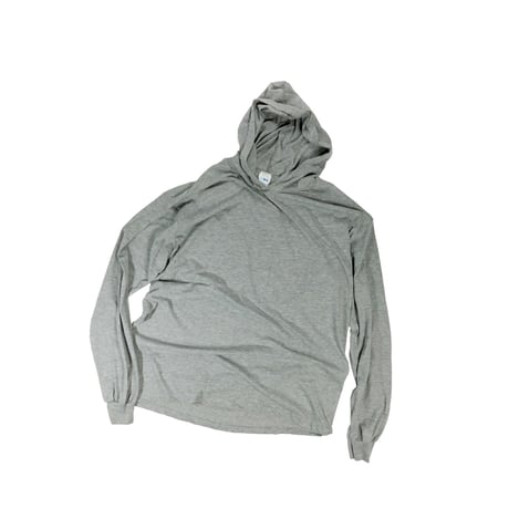 COTTON HOODED LONG SLEEVE T-shirt