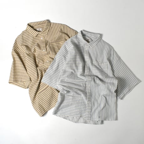 NOROLL "NORMAL SHIRT" STRIPE S/S SHIRTS
