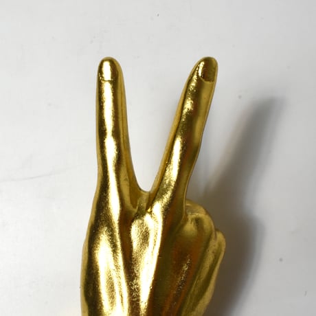 USED "PEACE SIGN HAND STATUE"