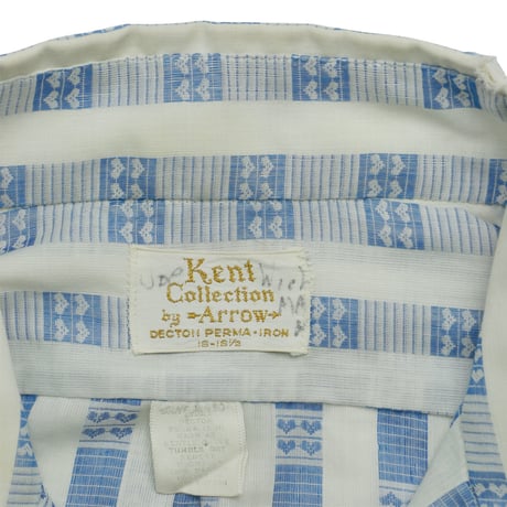 USED "KENT COLLECTION by ARROW" PATTERN SHIRT