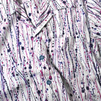 VINTAGE "QUALITY MODES" SPLASH PATTERN S/S SHIRT