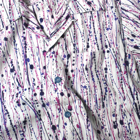 VINTAGE "QUALITY MODES" SPLASH PATTERN S/S SHIRT