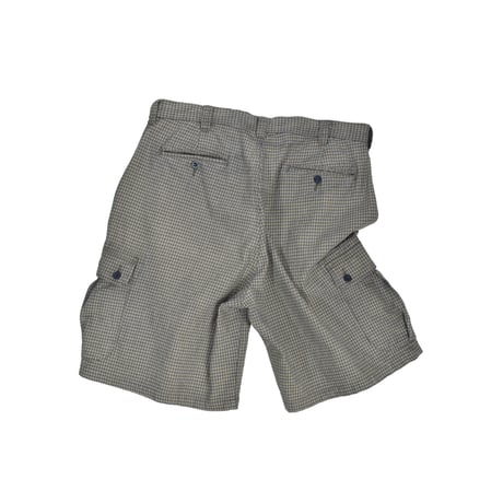 USED "ANCHOR BLUE" PLAID CARGO PANTS