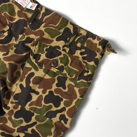 USED 90'S "SAFTBAK / JIM CATFISH HUNTER" DUCK CAMO PANTS
