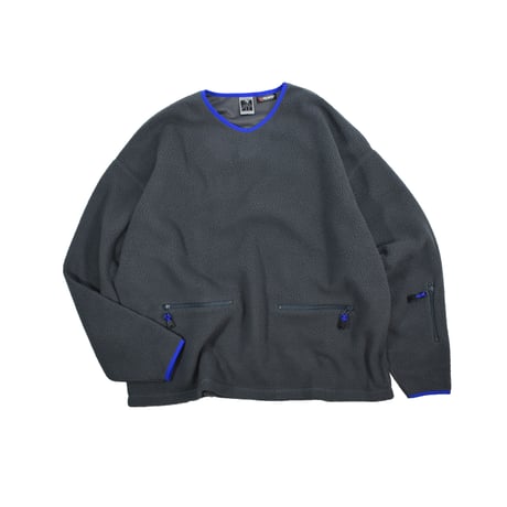 NOROLL "FLEECE V NECK SWEATER"