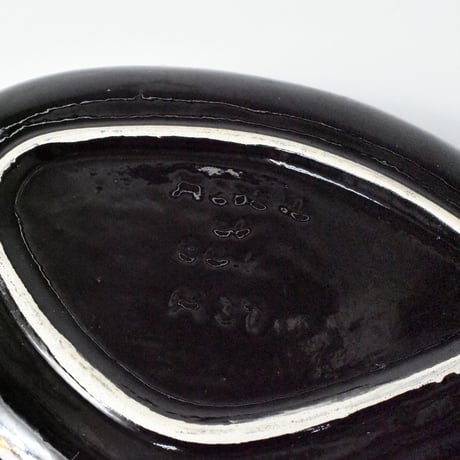 VINTAGE 50'S "TWO FACE" CERAMIC TRAY