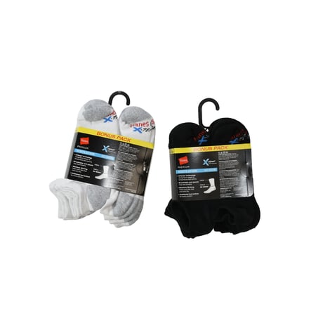 HANES PREMIUM "X-TEMP / VENTILATION" 8P NO SHOW SOCKS