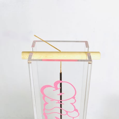 DDQS "BUBBLE LETTER" ACRYLIC INCENSE BURNER "BAD GYAL PINK"