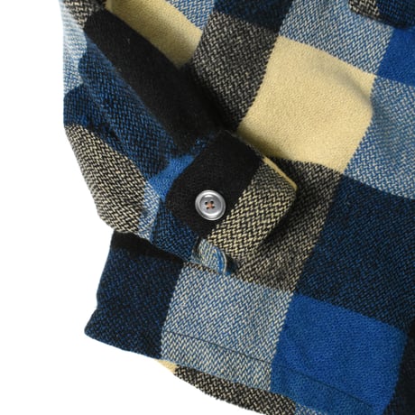 VINTAGE 50-60'S UNKNOWN ZIP UP WOOL SHIRT JACKET
