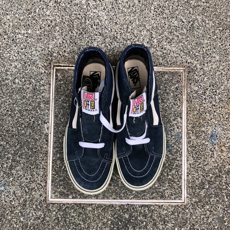 LATE 90'S DEAD STOCK VANS "SK8-HI" NAVY / WHITE