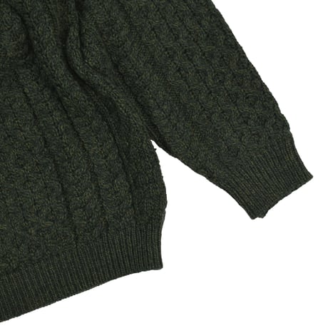 USED "ARAN CRAFTS" ARAN CREW NECK SWEATER