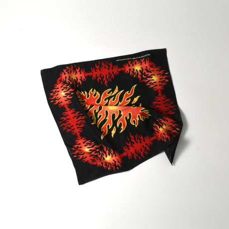 USED UNKNOWN FIRE PATTERN BANDANA