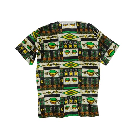 USED UNKNOWN AFRICAN BATICK SHIRT